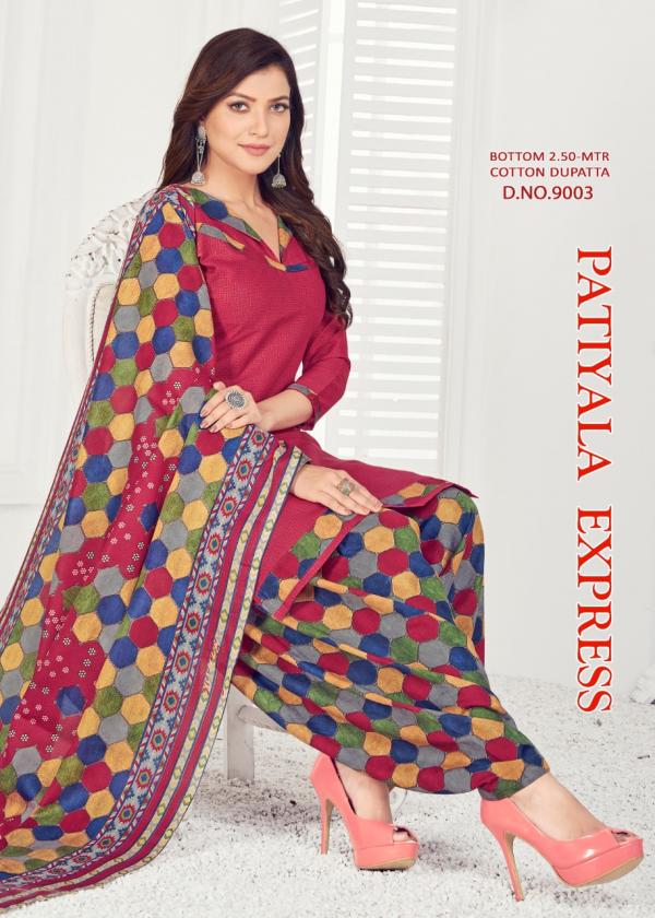 Patiyala Express 9 Regular Wear Cotton Dress Material